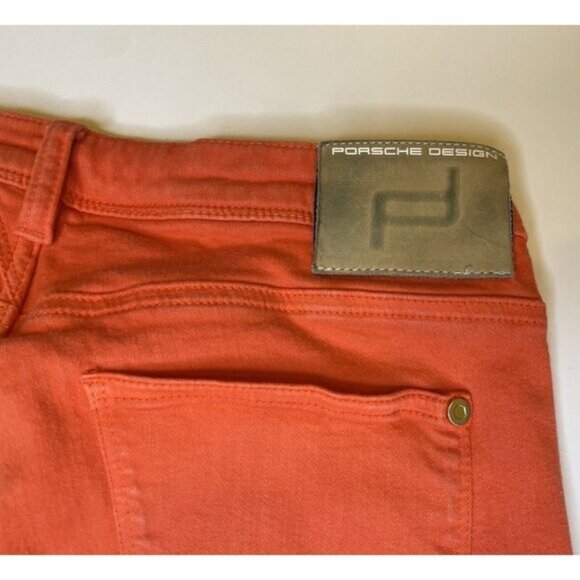 Porsche Design Women’s Jeans Orange Skinny Mid Rise Ankle Slim 30x26 - Picture 8 of 13